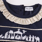 Navy nativity embroidery girl set