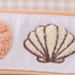 Khaki shells starfish french knot girl bubble