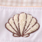 Khaki shells starfish french knot girl set