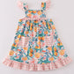 Citrus Bloom print girl dress