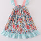 Garden blossom print girl dress