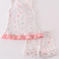 Pink Blush Meadow smocked girl set