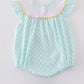 Mint lemon embroidery girl bubble