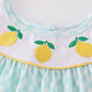 Mint lemon embroidery girl set