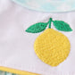 Mint lemon embroidery girl set