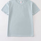 Blue blank basic t-shirt Adult Kids and baby bubble