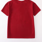 Maroon blank basic t-shirt Adult Kids and baby bubble