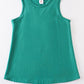 Teal blank basic kids teens adult tank top