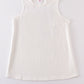 White blank basic kids teens adult tank top