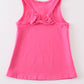 Hot pink blank basic kids teens adult tank top