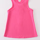 Hot pink blank basic kids teens adult tank top