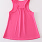 Hot pink blank basic kids teens adult tank top