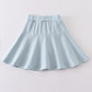 Blue basic skort