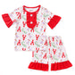 Red lobster print girl set