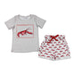 Lobster print boy shorts set