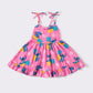 Pink character ruffle dress