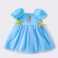 Blue princess tulle dress