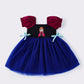 Navy princess tulle dress