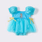 Teal princess tulle bubble