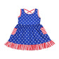 Patriotic star print dress