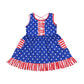 Patriotic star print dress