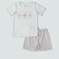 White star print boy set