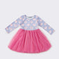 Pink pumpkin ruffle tutu dress