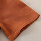 Brown button linen top