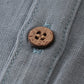 Teal button linen top