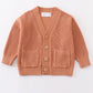 Caramel pocket cardigan sweater