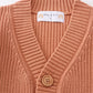 Caramel pocket cardigan sweater