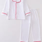 Premium White pocket boy pajamas set