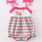 Premium Easter egg stripe strap girl bubble