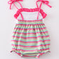 Premium Easter egg stripe strap girl bubble