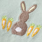 Premium Sage easter bunny embroidery boy top