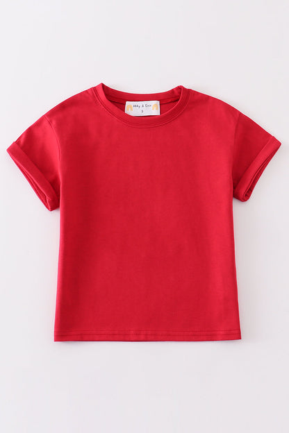 Premium Maroon basic T-shirt Kids and adult