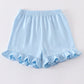 Premium Sky basic ruffle shorts