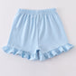 Premium Sky basic ruffle shorts