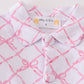 Premium Pink bow tie girl pajama set