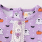 Premium Purple halloween print girl bubble