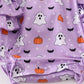 Premium Purple halloween print girl bubble