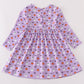 Premium Purple halloween print dress