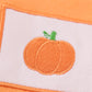 Premium Orange pumpkin embroidery top