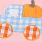 Pink truck pumpkin embroidery girl set