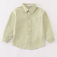 Premium Green boy button down shirt