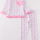 Premium Pink nutcracker girl pajama set