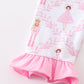 Premium Pink nutcracker girl pajama set