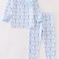 Premium Blue nutcracker boy pajama set