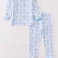 Premium Blue nutcracker boy pajama set