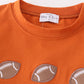 Premium Carmel football embroidery boy set